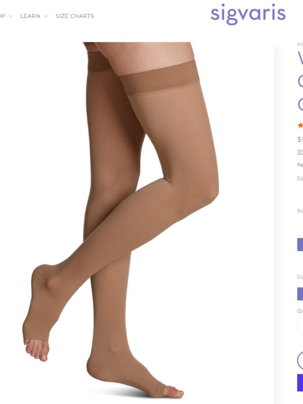 SIGVARIS 20-30mmHg Thigh High